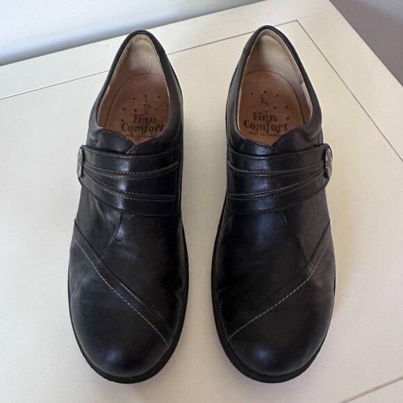 Finn Comfort Women's Galway Slip-On - Black 7.5 UK 10 US - Picture 7 of 9
